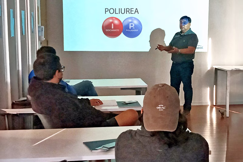 Inicio capacitacion red aplicadores poliurea apv tecnopol